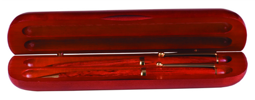 Rosewood Finish Double Pen Case