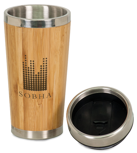 Genuine Bamboo & Stainless Steel Travel Mug