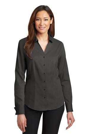 Ladies French Cuff Non-Iron Pinpoint Oxford Shirt - JB's Awards & Custom  Apparel