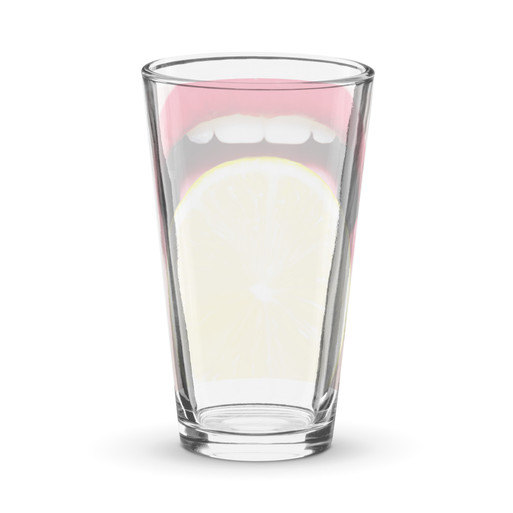 Hot Lips Shaker Pint Glass