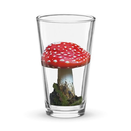Magic Mushroom Shaker Pint Glass Magic Mushroom Shaker Pint Glass