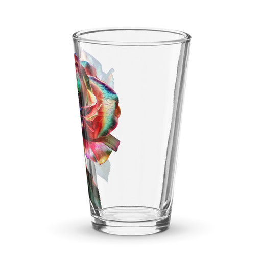 Trippy Rose Shaker Pint Glass