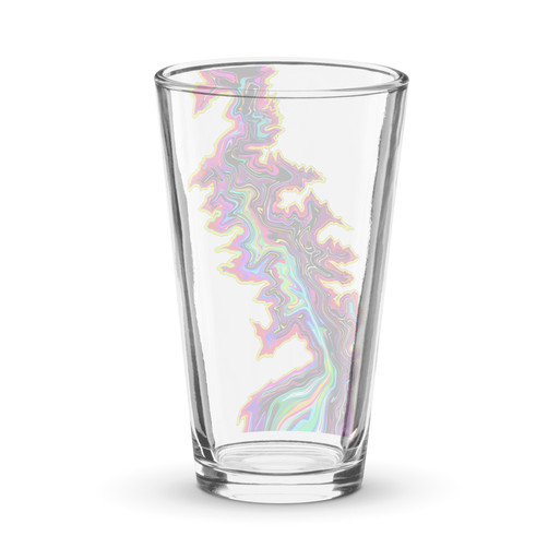 Trippy Lightning Shaker Pint Glass