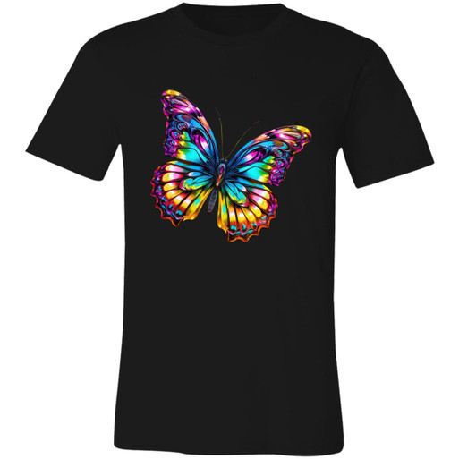 Trippy Butterfly Unisex Jersey Short-Sleeve T-Shirt