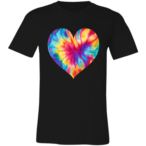 Tie Dye Heart Unisex Jersey Short-Sleeve T-Shirt Tie Dye Heart Unisex Jersey Short-Sleeve T-Shirt