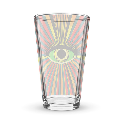 Psychedelic Eye Shaker Pint Glass