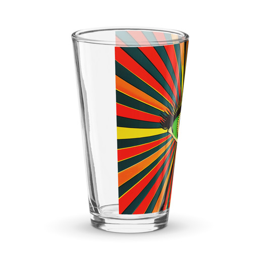 Psychedelic Eye Shaker Pint Glass
