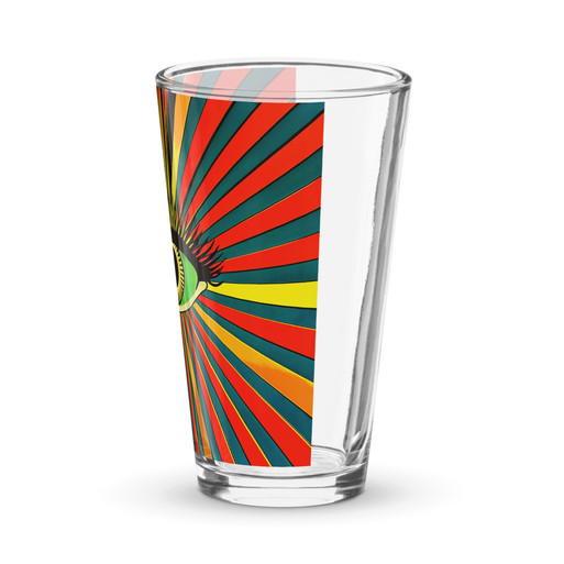 Psychedelic Eye Shaker Pint Glass
