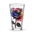 Trippy Rose Shaker Pint Glass