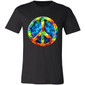 Tie Dye Peace Sign Unisex Jersey Short-Sleeve T-Shirt