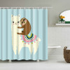 Alpaca Pattern Bath curtain Waterproof Shower Curtains Polyester Cartoon