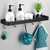 Aluminum Black Bathroom Shelf Wall Mounted Shampoo Shower Shelves