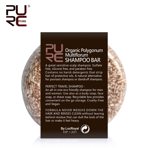 Organic Polygonum Multiflorum Shampoo Bar 100% PURE handmade