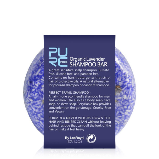 PURC no chemicals or preservatives Organic Lavender Shampoo Bar