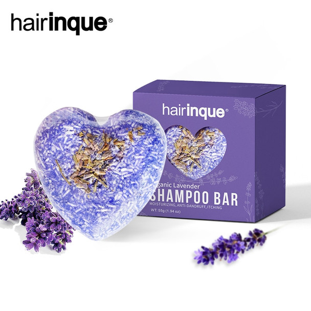 Vegan Shampoo Bar for Itching Hair Treatment Lavender Oil Soap