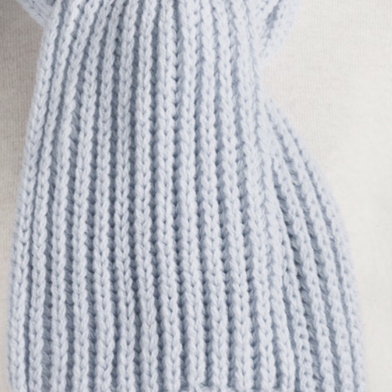 Chunky Knit Rib Scarf 8