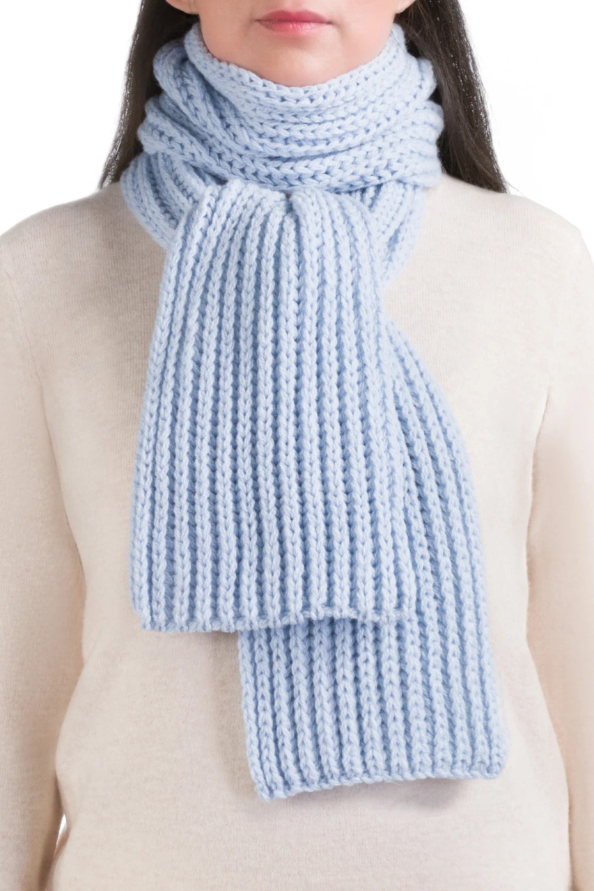 Chunky Knit Rib Scarf 8