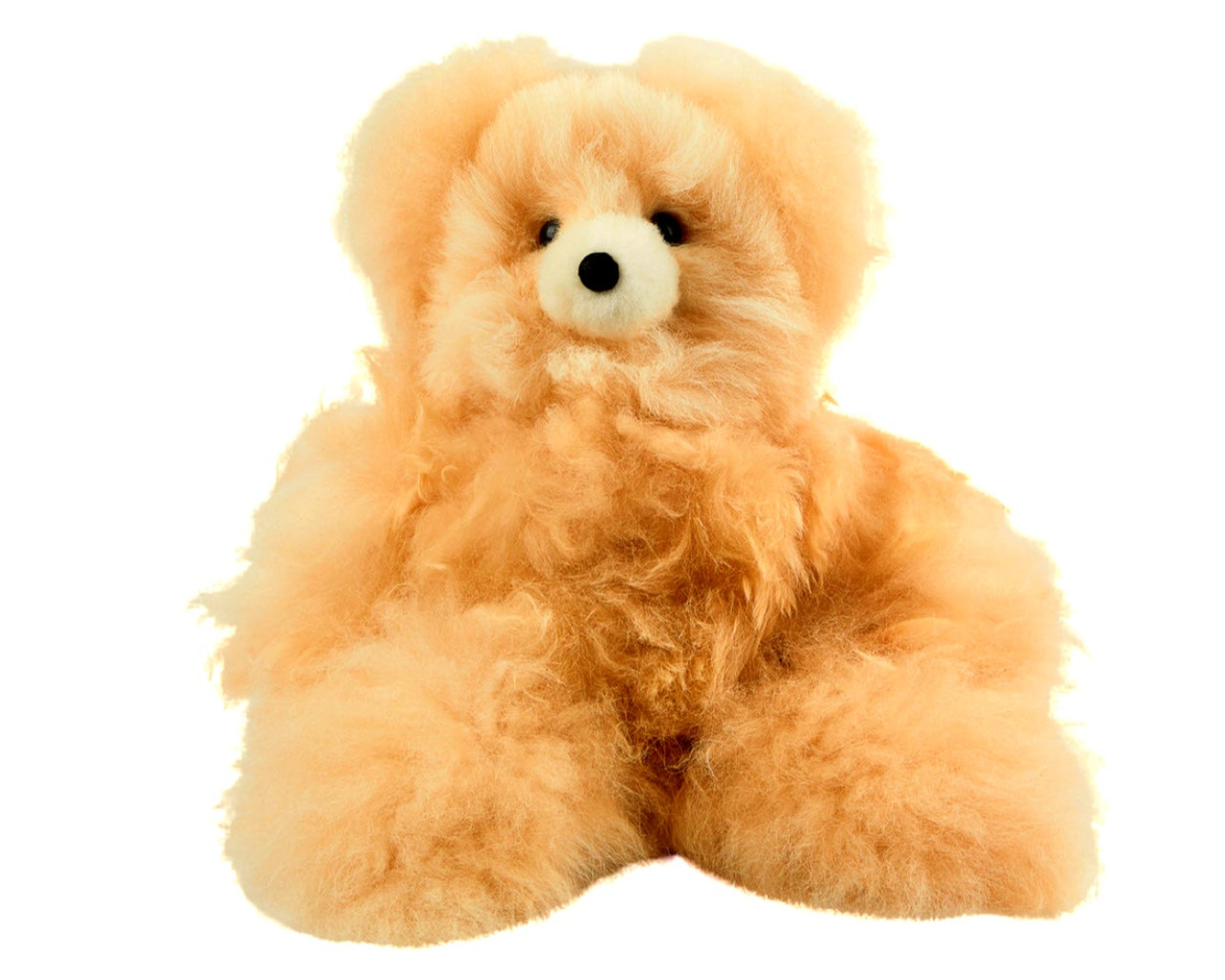 Alpaca Fur Teddy Bear Tan Natural 15