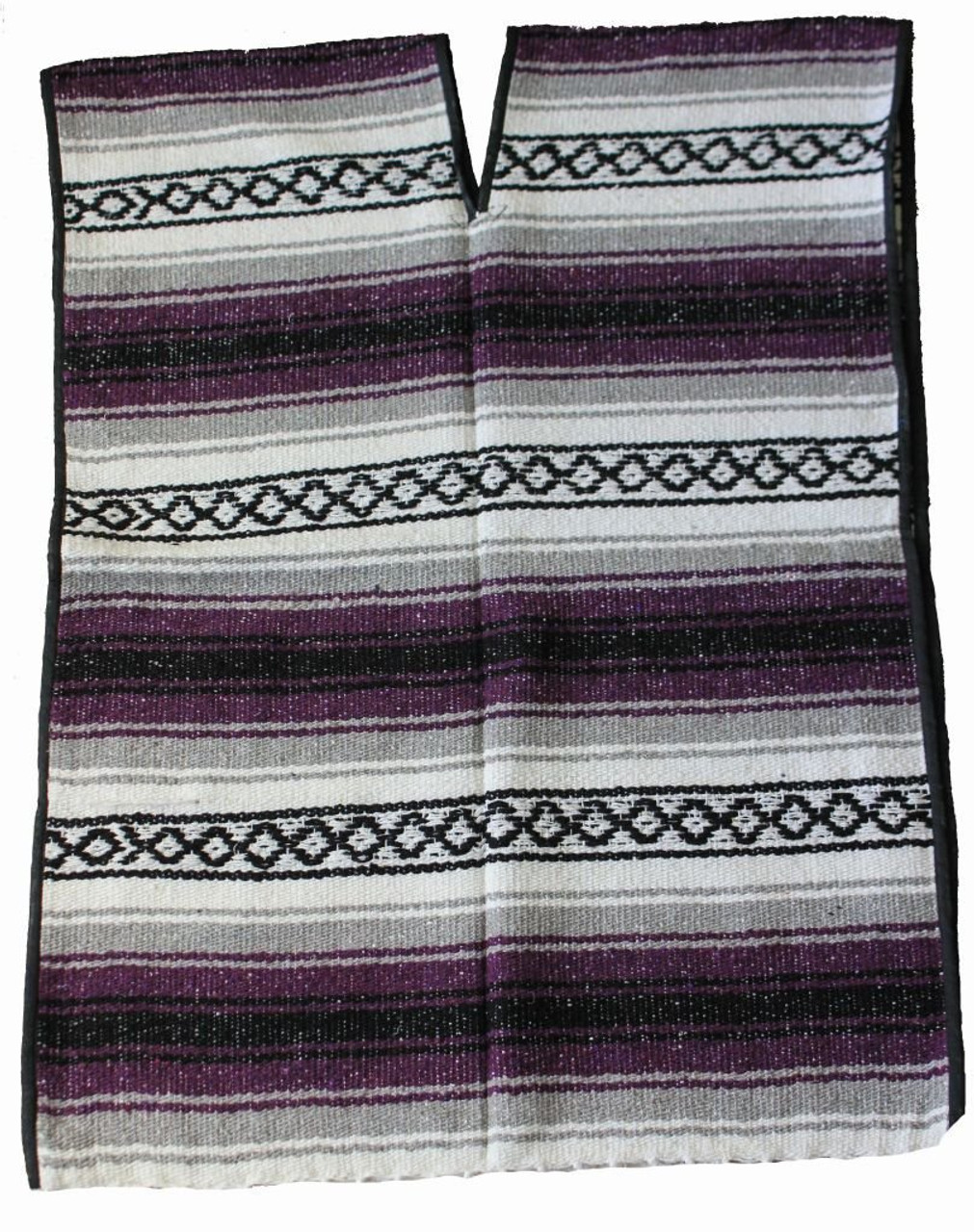Authentic Mexican Falsa Blanket Poncho Cinco de Mayo Accessory Pullover  Traditional