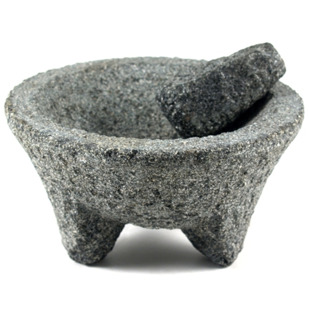 Volcanic Stone Mortar and Pestle molli-caxitl Classic Design Salsa