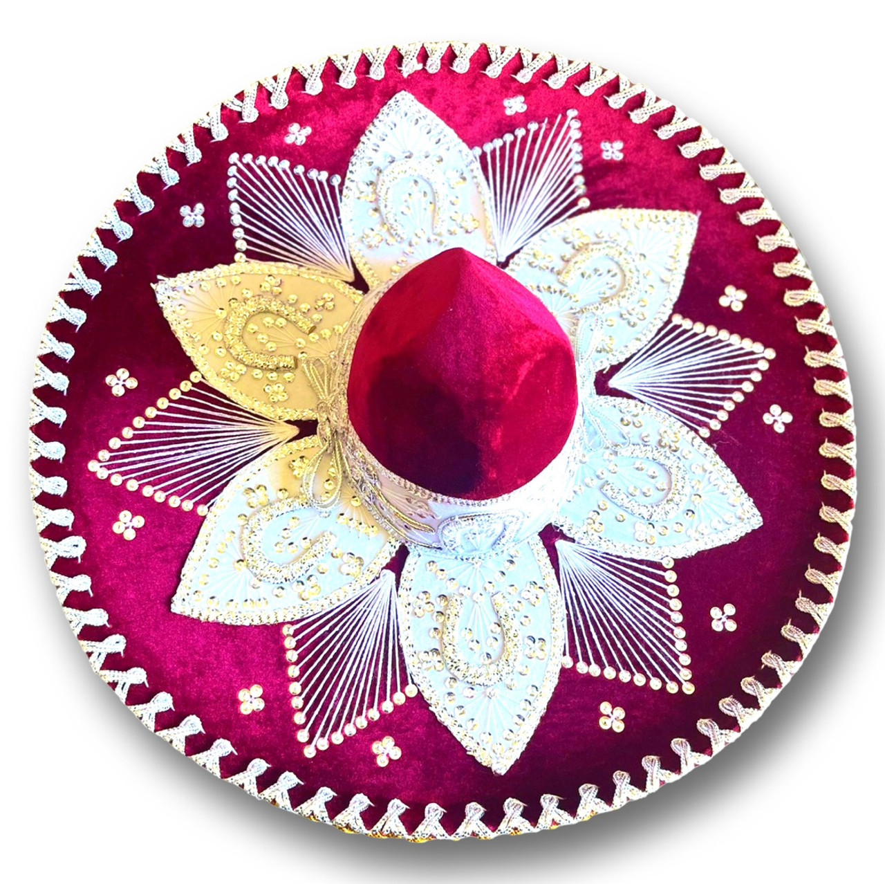 Red and Gold Mariachi Sombrero