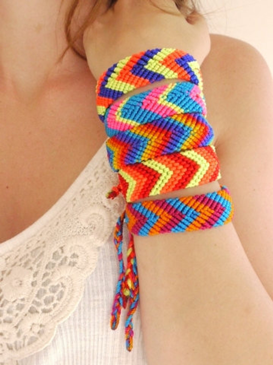 Simple Chevron Friendship Bracelet · How To Braid A Friendship Bracelet ·  Jewelry on Cut Out + Keep