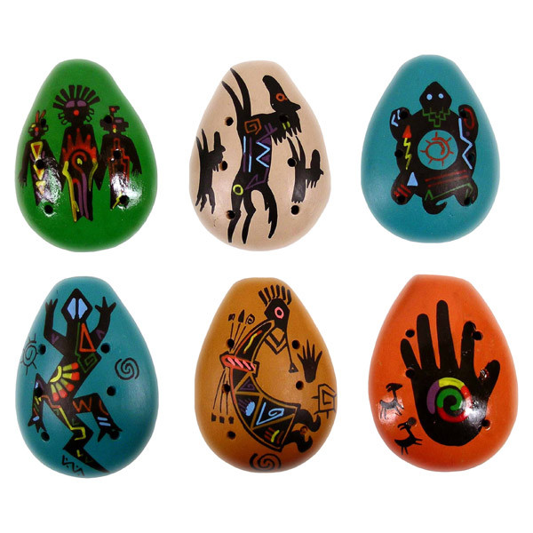 Ocarina - Kokopelli Southwest Collection Assorted Colors 3