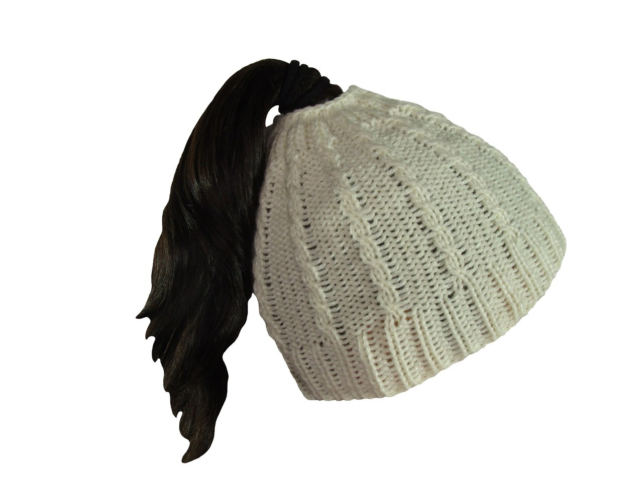 ponytail winter hat