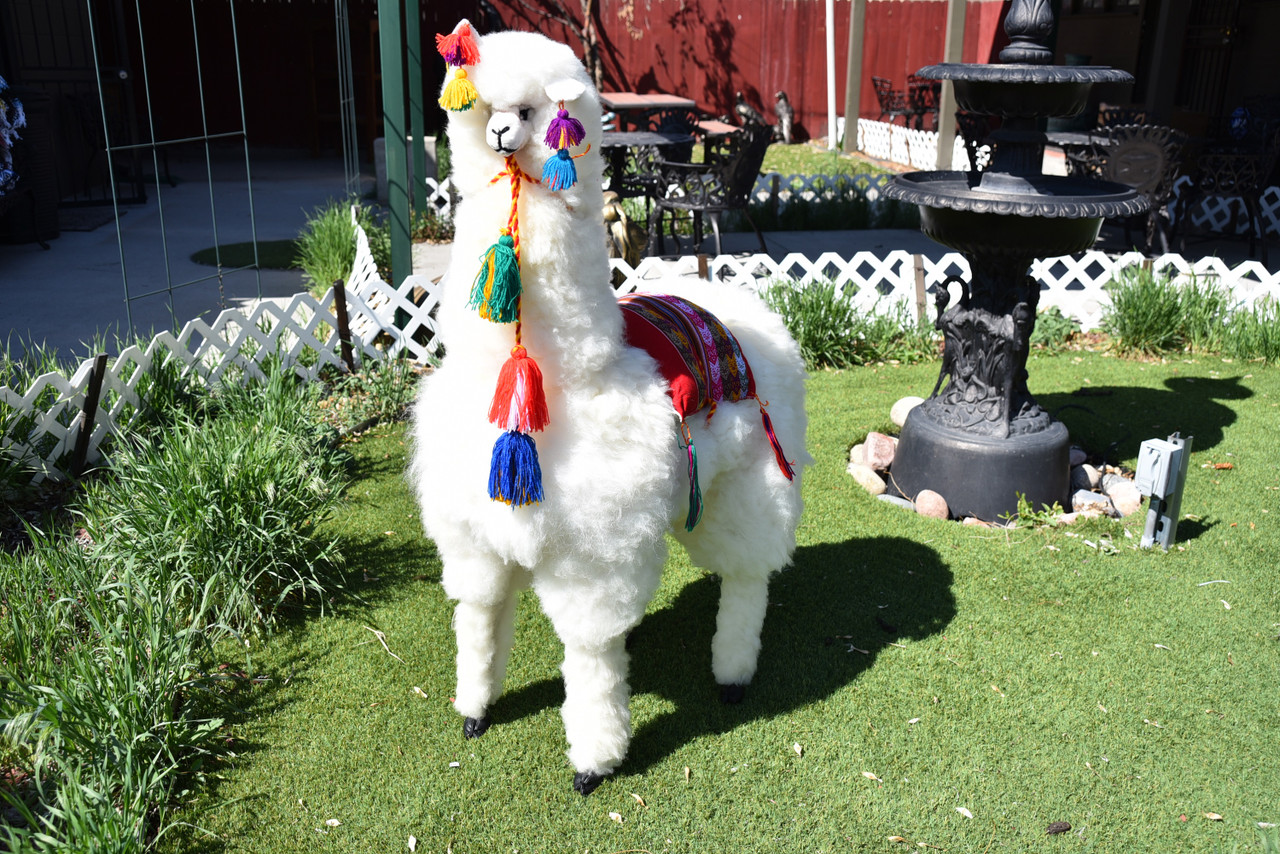 giant stuffed alpaca over 3ft tall