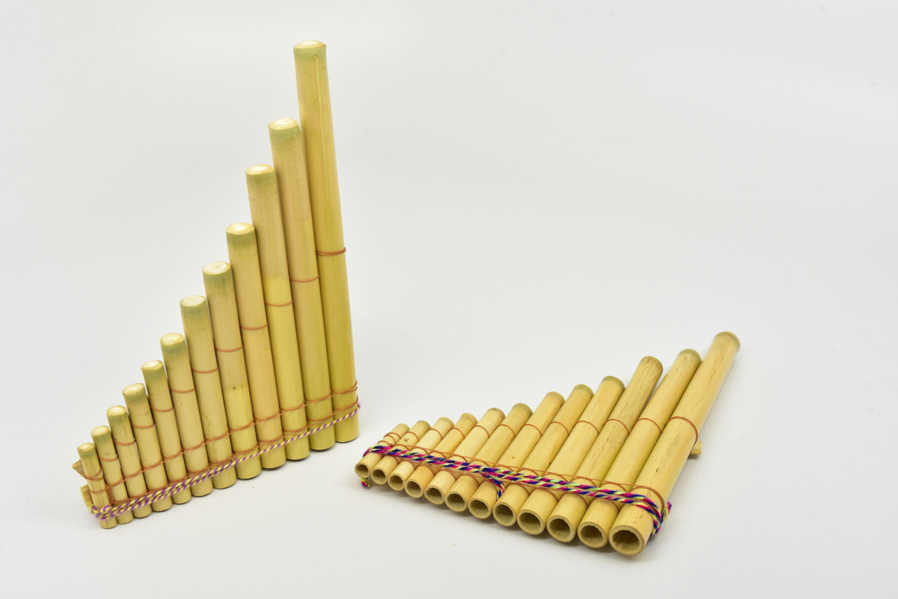 12 Reed Pan Flute Natural Medium 7 