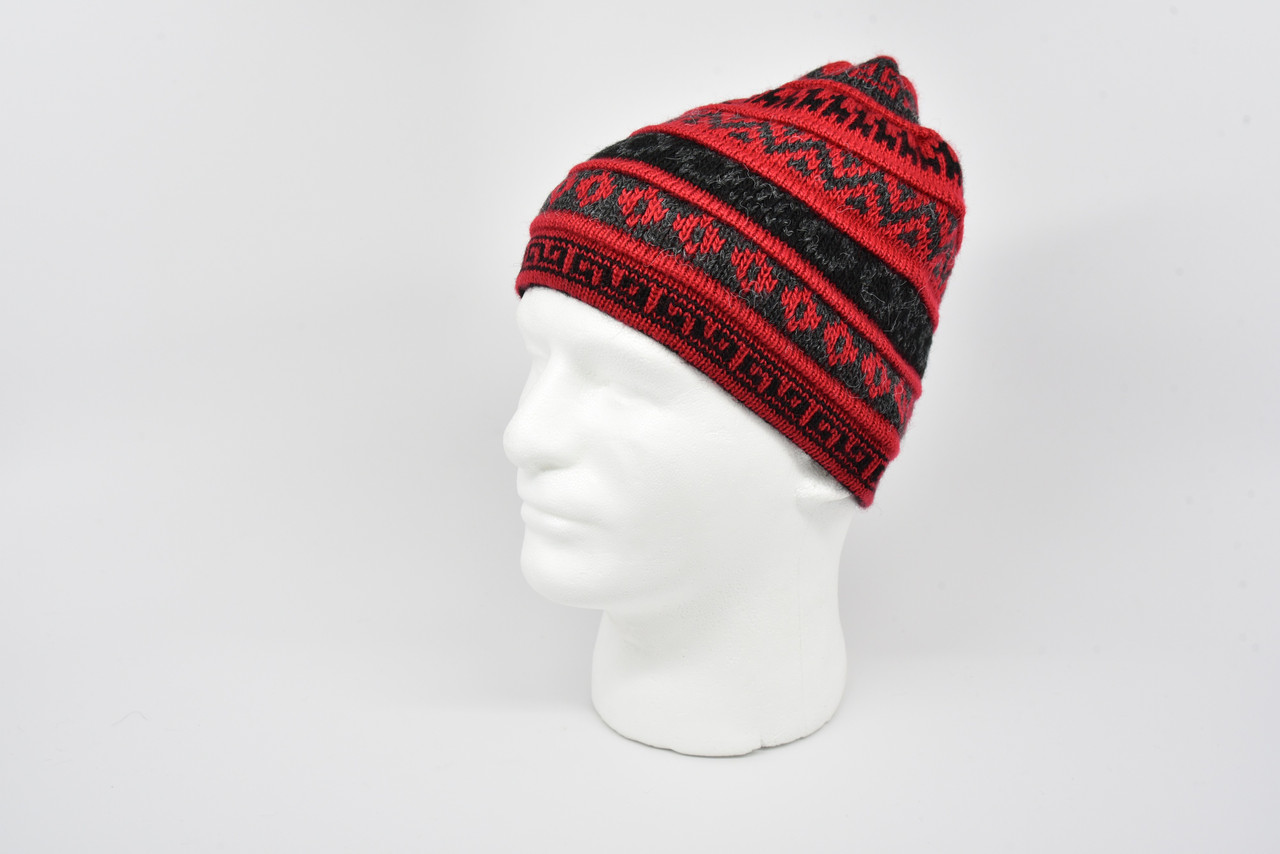 Red Pleated Beanie, Beanie Pleated - Red