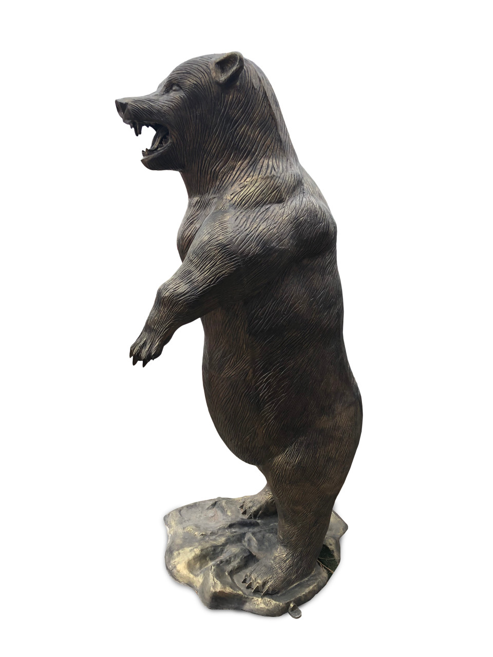 Bold Grizzly Bear Statue - Eye-Catching Floor Ornament