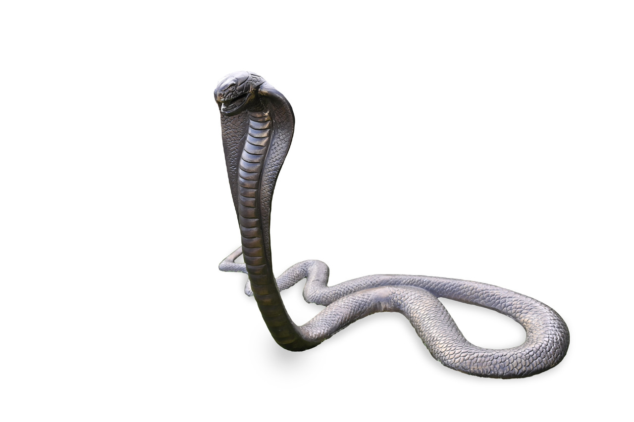 envase Etna Verde Cobra Snake Bronze Color Recycled Cast Aluminum Artist Made Garden Statue -  Sanyork Fair Trade