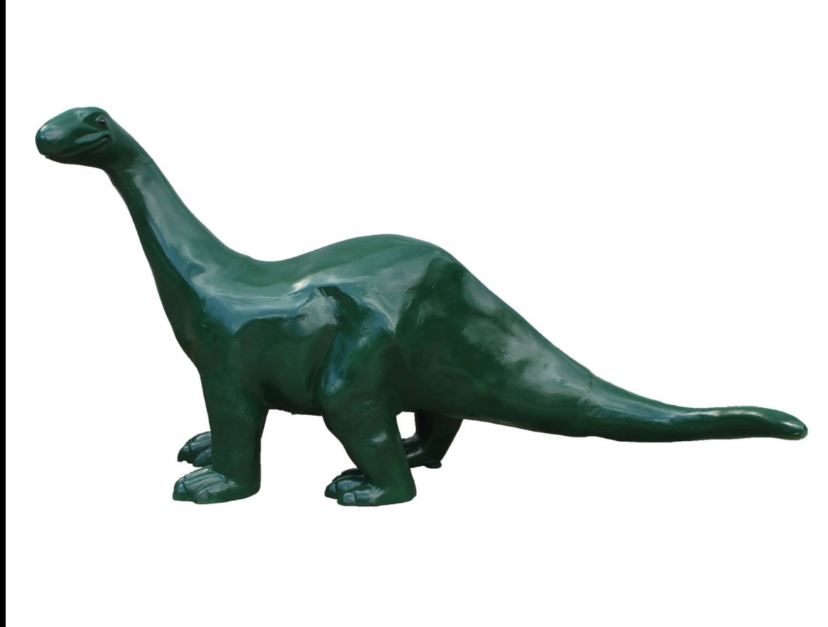 Sinclair Dinosaur Statue Green Brontosaurus Aluminum Cast