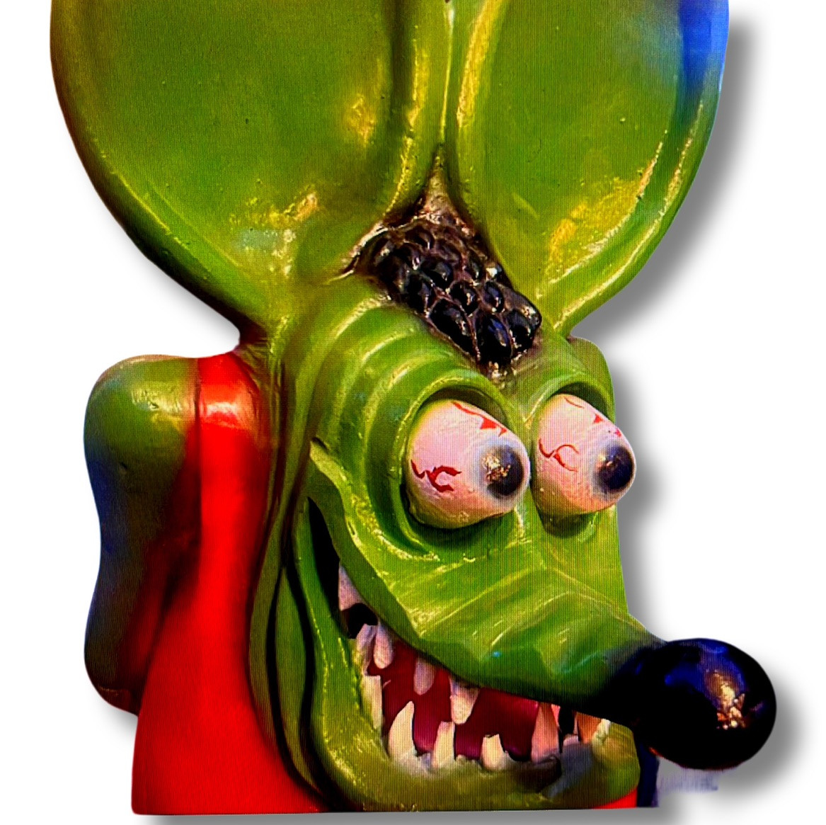 Hot Rod Monster Rat Fink Crazy Grotesque Mouse Recycled Aluminum