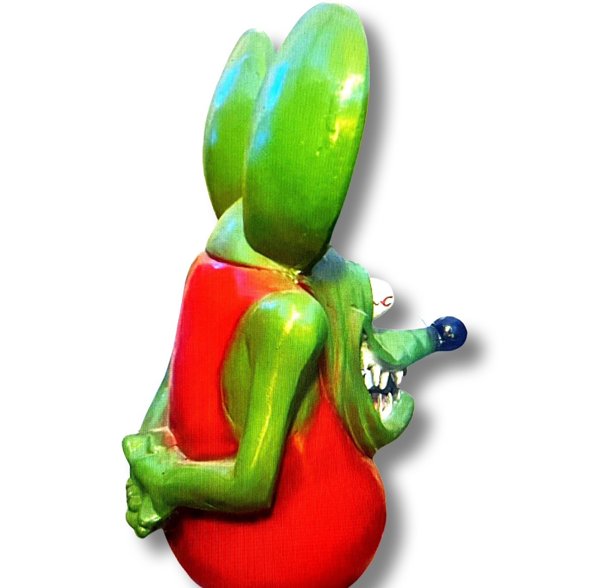 Hot Rod Monster Rat Fink Crazy Grotesque Mouse Recycled Aluminum