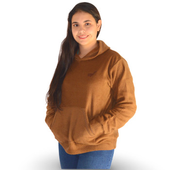 Alpaca Blend Fleece Hoodie with Front Pockets Pullover Alpaca Blend Fleece Hoodie with Front Pockets Pullover