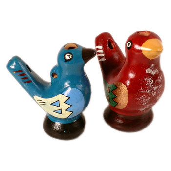 Assortment of Water Chirp Whistles 3" Birds Animals