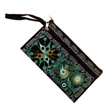 Embroidered Money Pouch and Make Up Purse
