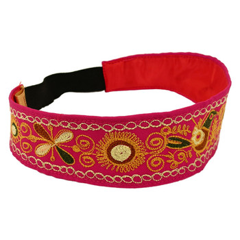 Cotton Embroidered Headband Adjustable Peru Fair Trade Assorted Colors (230) Cotton Embroidered Headband Adjustable Peru Fair Trade Assorted Colors (230)