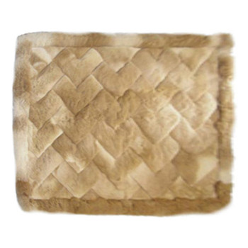 Alpaca Fur Rug Interwoven 22" x 32" - Design 19 Alpaca Fur Rug Interwoven 22" x 32" - Design 19