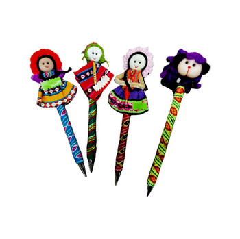 Worry Doll Pens Peruvian Costume Doll School Fun Writing Worry Doll Pens Peruvian Costume Doll School Fun Writing
