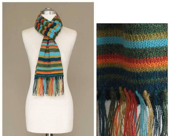 Estes Mountain and Nature 100% Alpaca Scarf 9" x 70" Stripes Estes Mountain and Nature 100% Alpaca Scarf 9" x 70" Stripes
