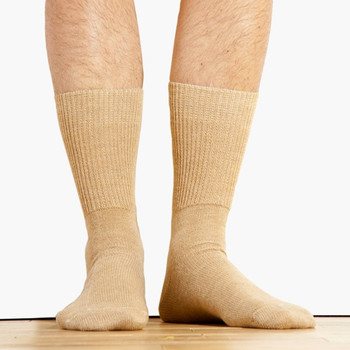 Alpaca Knit Crew Socks Beige Mid Calf Comfort Alpaca Knit Crew Socks Beige Mid Calf Comfort