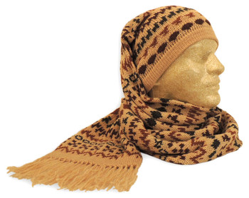 Natural Shades Alpaca Knit Tube Scarf Natural Shades Alpaca Knit Tube Scarf