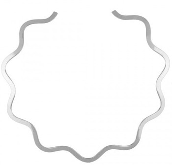 Waves Choker Alpaca Silver Sterling Overlay Waves Choker Alpaca Silver Sterling Overlay