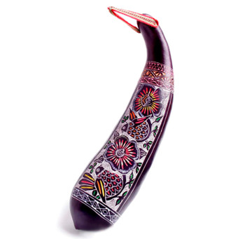 Peruvian Carved Gourd Rainstick Shaman Healing Sound Meditation Good Vibrations