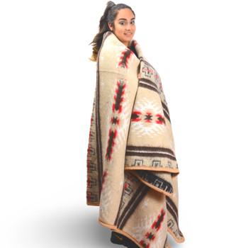 Full Size Woven Blend Alpaca Blanket Reversible Full Size Woven Blend Alpaca Blanket Reversible