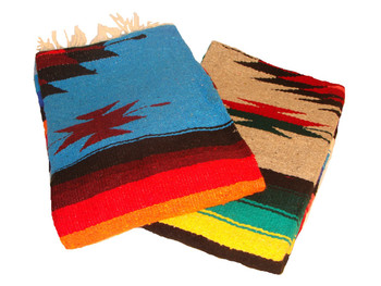 Made in Mexico Medallion blankets are easy on the eyes and very cozy 56" x 86" Made in Mexico Medallion blankets are easy on the eyes and very cozy 56" x 86"