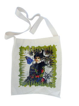 Frida Kahlo Feminist Icon Mexico's Renowned Artist Tote Canvas Bag Hand Printed